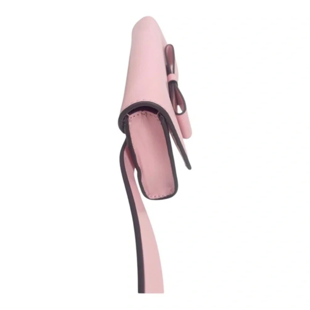 kate spade light pink bow gold logo‎ belt bag new